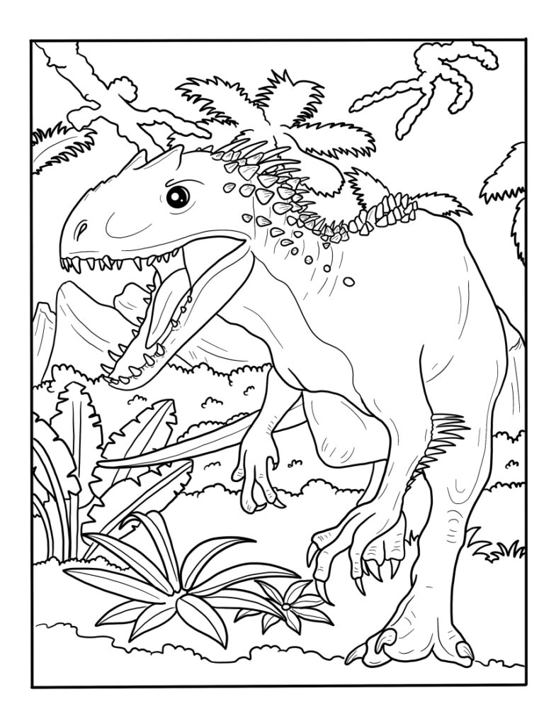 dinosaur coloring pages with names printable jpg