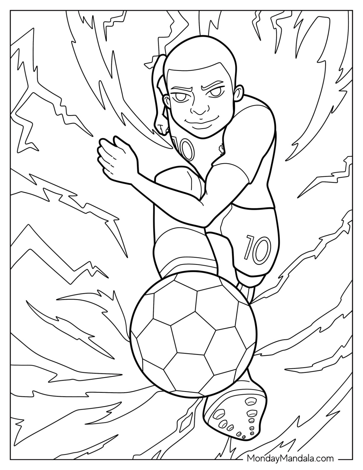simple mbappe coloring pages printable jpg