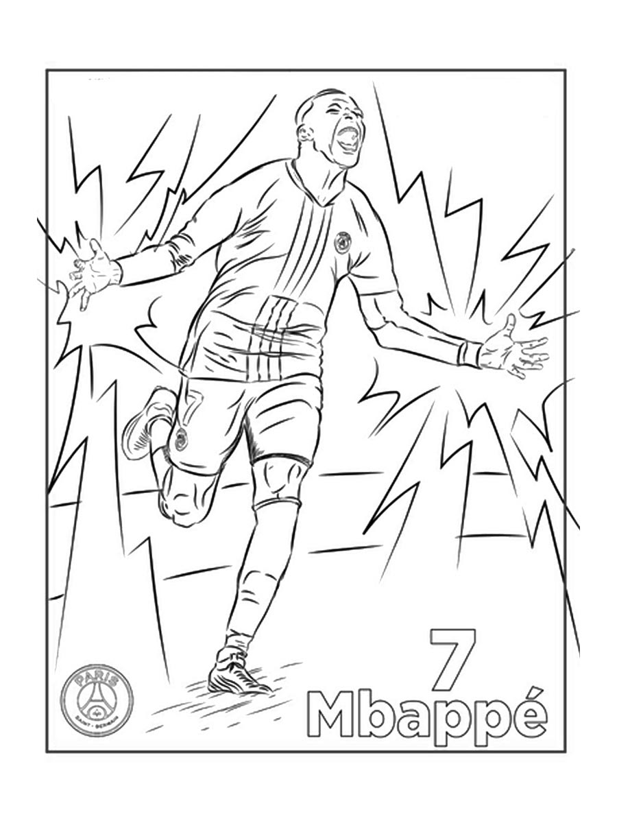 interactive mbappe coloring pages printable jpg