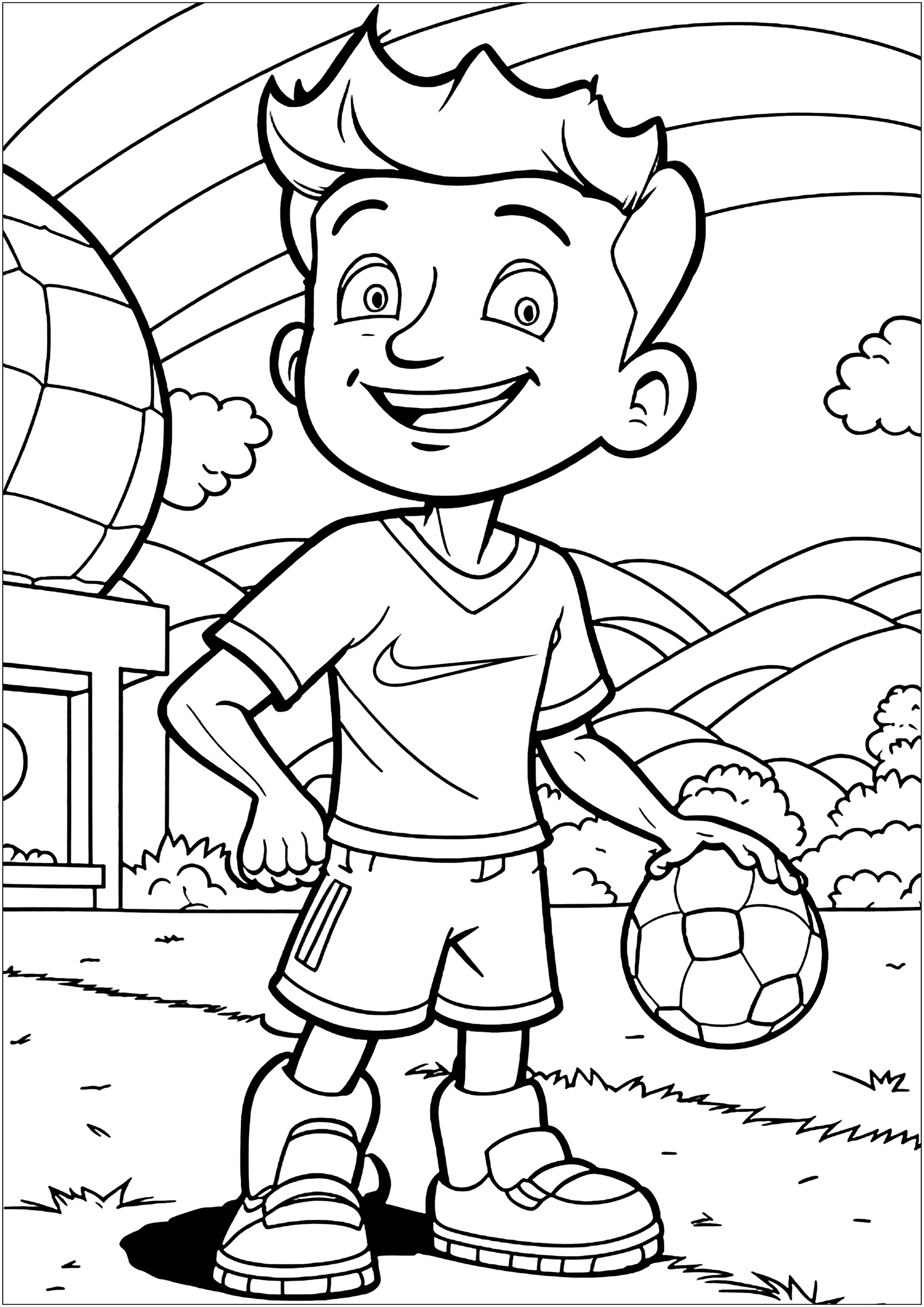 dibujos para colorear para ninos futbol jpg jpg