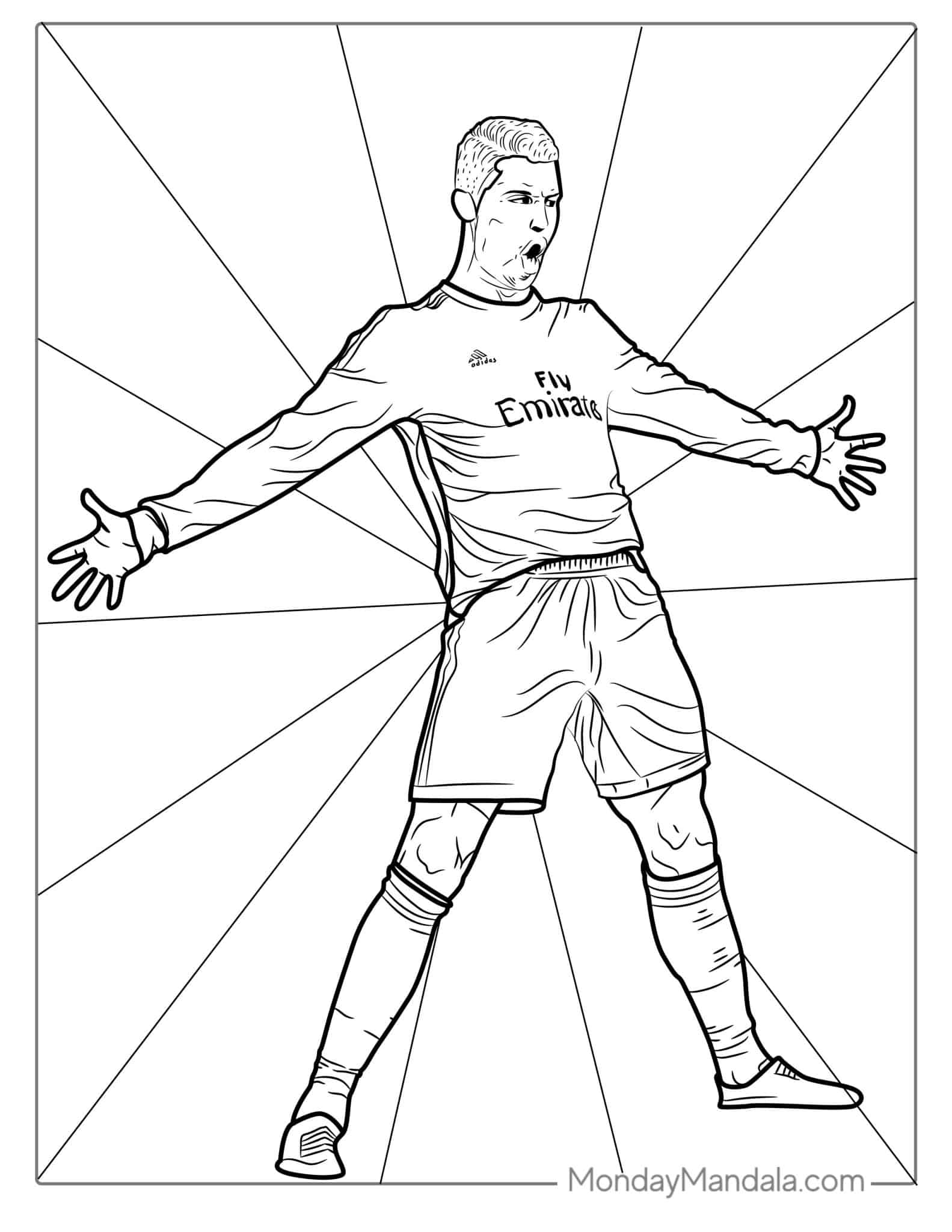 ronaldo celebrating after goal to color x jpg jpg