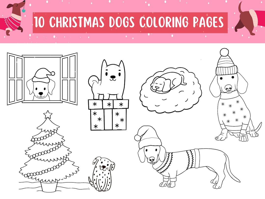 10 Delightful Christmas Dog Coloring Books for Festive Fun and Relaxation